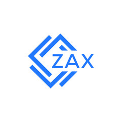 ZAX technology letter logo design on white  background. ZAX creative initials technology letter logo concept. ZAX technology letter design.
