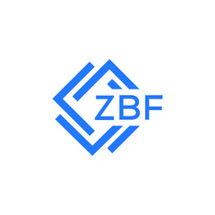 ZBF technology letter logo design on white  background. ZBF creative initials technology letter logo concept. ZBF technology letter design.
