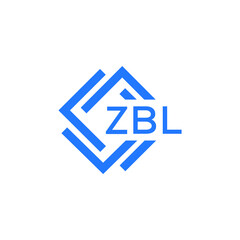 ZBL technology letter logo design on white  background. ZBL creative initials technology letter logo concept. ZBL technology letter design.
