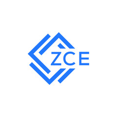 ZCE technology letter logo design on white  background. ZCE creative initials technology letter logo concept. ZCE technology letter design.
