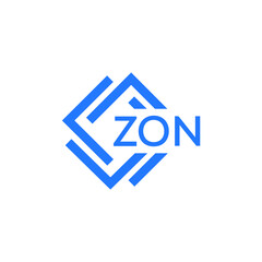 Obraz premium ZON letter logo design on white background. ZON creative initials letter logo concept. ZON letter design. 