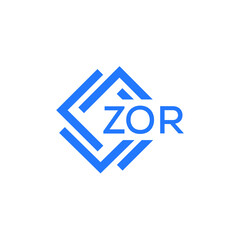 ZOR letter logo design on white background. ZOR  creative initials letter logo concept. ZOR letter design.
