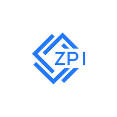 ZPI letter logo design on white background. ZPI creative  initials letter logo concept. ZPI letter design.