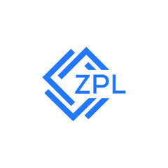 Obraz premium ZPL letter logo design on white background. ZPL creative initials letter logo concept. ZPL letter design.
