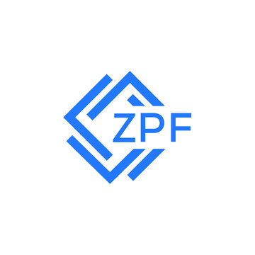 ZPF letter logo design on white background. ZPF  creative initials letter logo concept. ZPF letter design.
