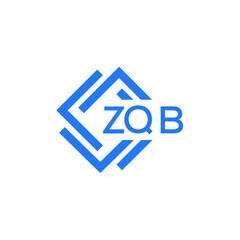 ZQB letter logo design on white background. ZQB  creative initials letter logo concept. ZQB letter design.