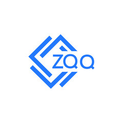 Obraz premium ZQQ letter logo design on white background. ZQQ creative initials letter logo concept. ZQQ letter design.