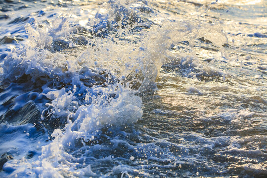 The waves of the sea