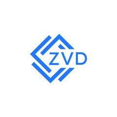 Obraz premium ZVD letter logo design on white background. ZVD creative initials letter logo concept. ZVD letter design.