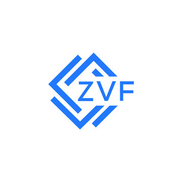 ZVF letter logo design on white background. ZVF  creative initials letter logo concept. ZVF letter design.