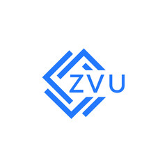 Obraz premium ZVU letter logo design on white background. ZVU creative initials letter logo concept. ZVU letter design.