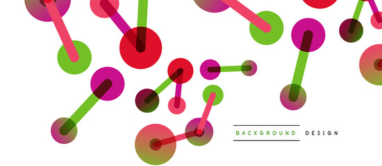 Network concept abstract background. Dots connection. Big data idea. Business template for wallpaper, banner, background or landing