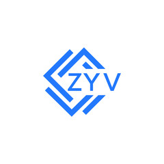 ZYV letter logo design on white background. ZYV  creative initials letter logo concept. ZYV letter design.