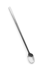 Cocktail spoon on white background