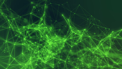 Illustration of abstract network connection structure