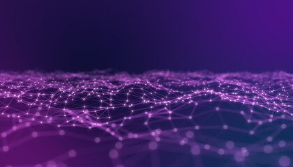 Illustration of abstract network connection structure