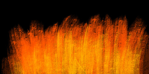 orange splash on black background