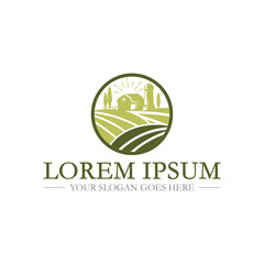 Farm Logo , Agriculture Logo Vector