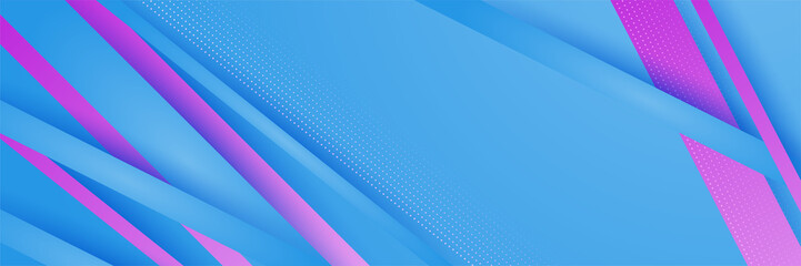 Blue pink and purple abstract banner background