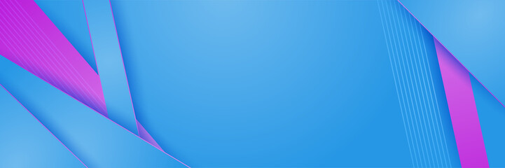 Blue pink and purple abstract banner background