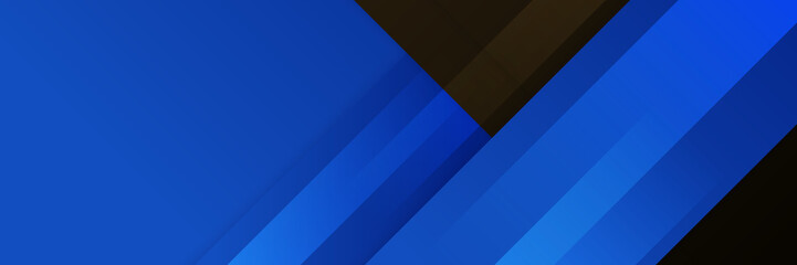 Black and blue abstract banner background