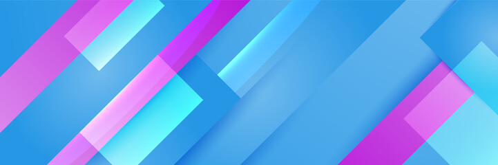 Obraz premium Blue pink and purple abstract banner background