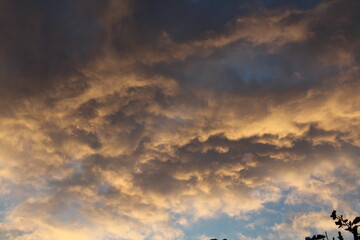 clouds at sunset