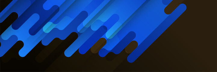Black and blue abstract banner background