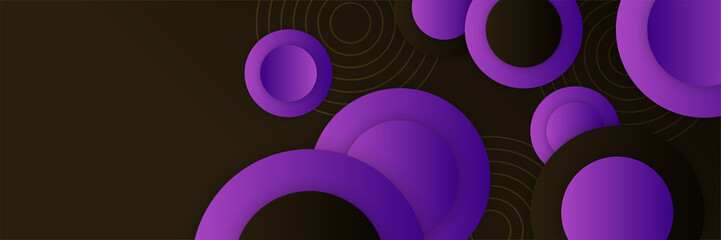Obraz premium Purple and black abstract banner background