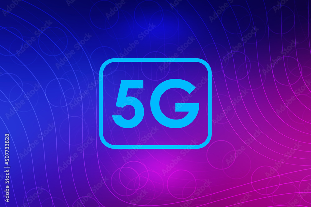 Poster 2d rendering 5g network 5g connection