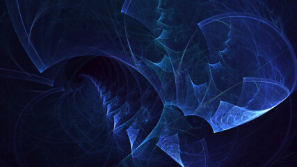 3D rendering abstract colorful fractal light background