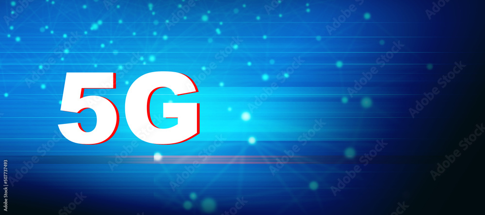 Aufkleber 2d rendering 5g network 5g connection