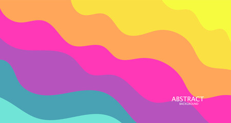 abstract color background with waves. abstract background color and layer element vector for presentation design