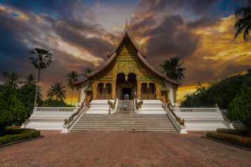 Temple of the Phra Bang Buddha image, Luang Prabang, Laos.