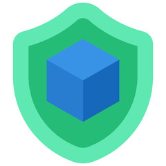 data security flat icon