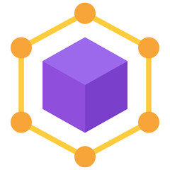 metaverse flat icon