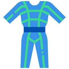 Naklejka premium suit flat icon