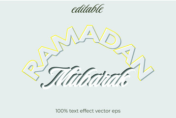 text effect ramadan