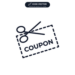 coupon icon symbol template for graphic and web design collection logo vector illustration