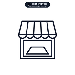 showcase icon symbol template for graphic and web design collection logo vector illustration