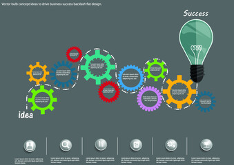 Illustration business.design modern  idea and concept think creativity. for Social network,success,plan,think,search,analyze,communicate, futuristic idea innovation technology.