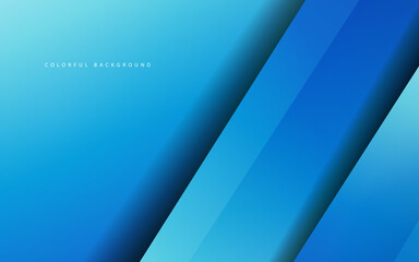 Abstract overlap layer blue background