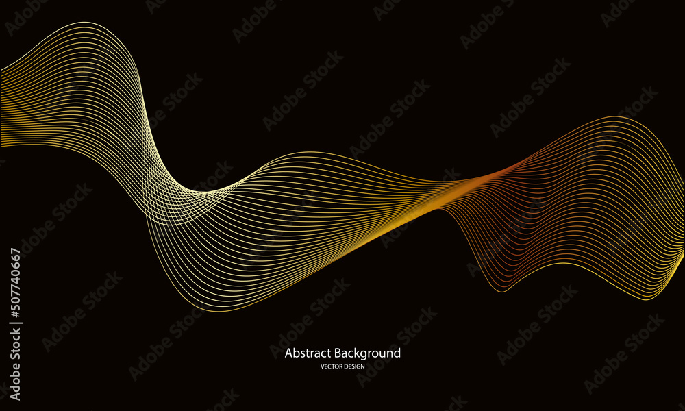 Aufkleber colorful abstract line background. dynamic abstract line design in modern and luxurious style