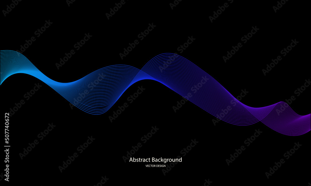 Aufkleber colorful abstract line background. dynamic abstract line design in modern and luxurious style