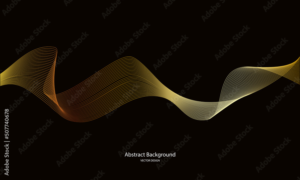 Poster colorful abstract line background. dynamic abstract line design in modern and luxurious style