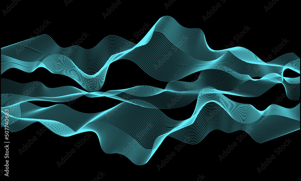 Poster colorful abstract line background. dynamic abstract line design in modern and luxurious style