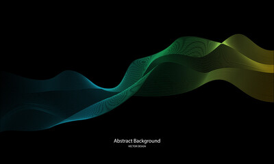 Colorful abstract line background. dynamic abstract line design in modern and luxurious style