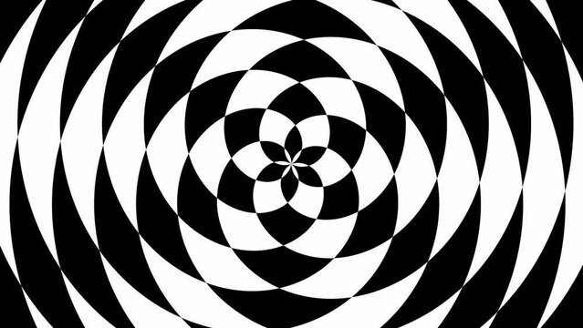 Rotating checkered surface in perfect seamless loop (4K 3840x2160 30fps).
