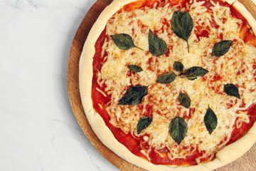 Freshly cooked Margharita Pizza