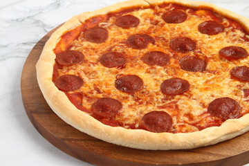 Freshly cooked Pepperoni Pizza
